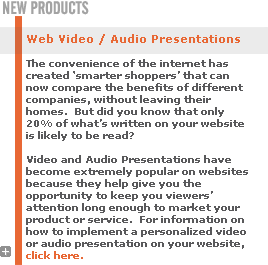 Marketing Through Video and Audio Presentations on Your Website